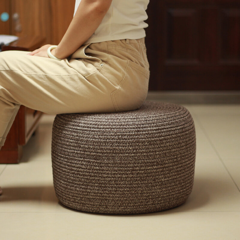 Thickened Cotton Rope Zafu Floor Cushion Lazy Tatami Home Use Seat Pillow Balcony Floor Bedroom Sitting on the Ground