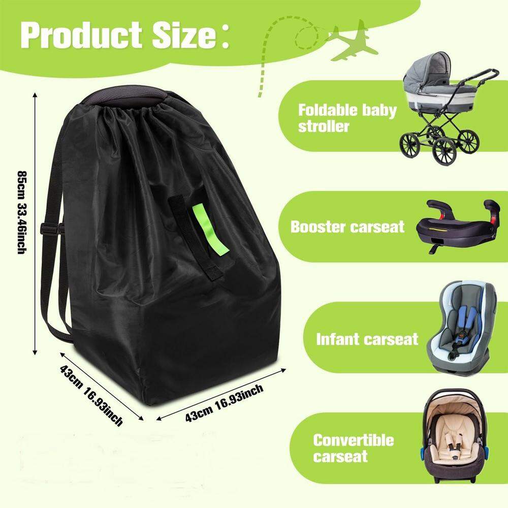 Baby Stroller Travel Bag Waterproof Oxford Cloth Dust Bag Organizer Heavy Duty Car Baby Seat Cover Airplane Travel Accessories