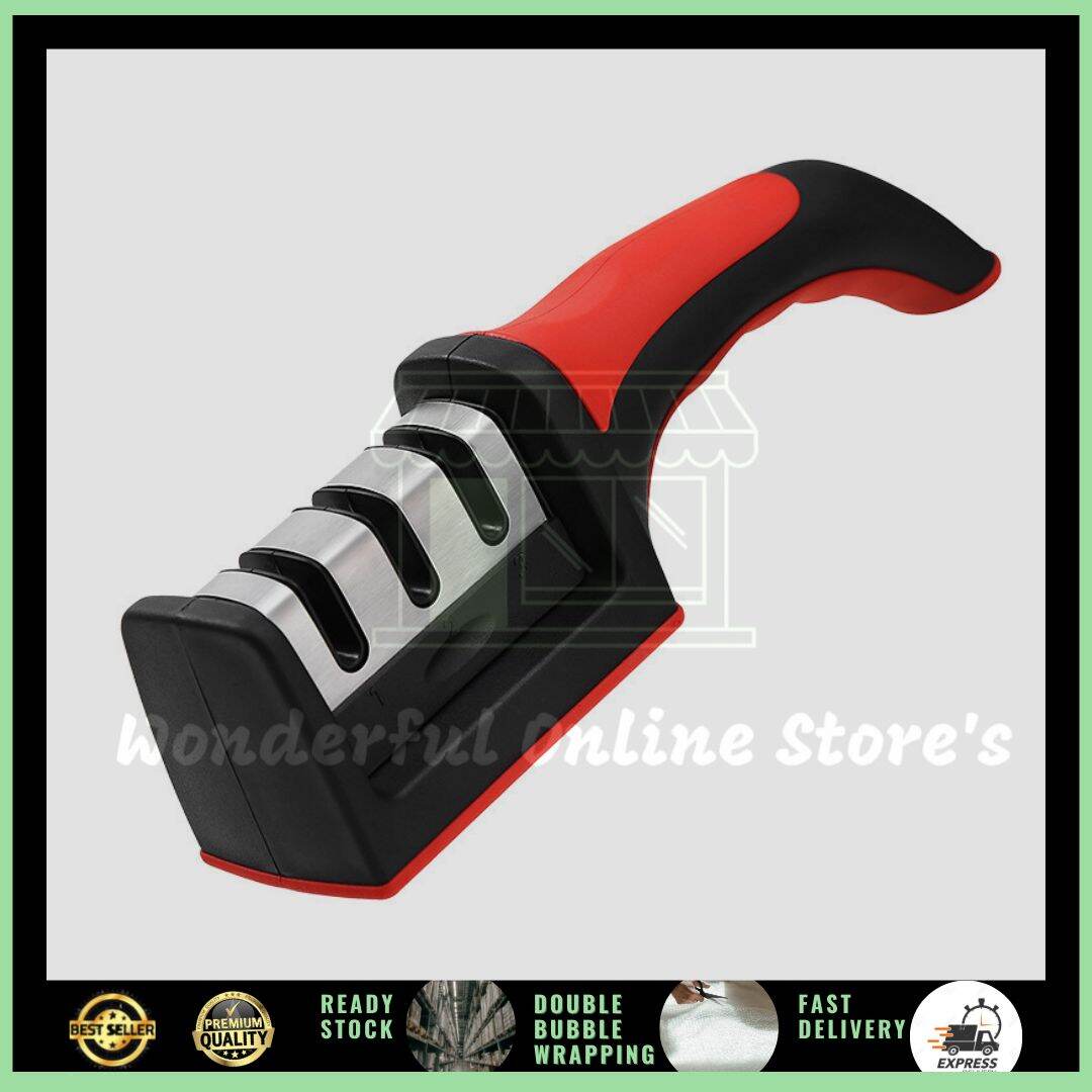 3Stage Knife Sharpener Manual Kitchen Knife Sharpening Tool For all