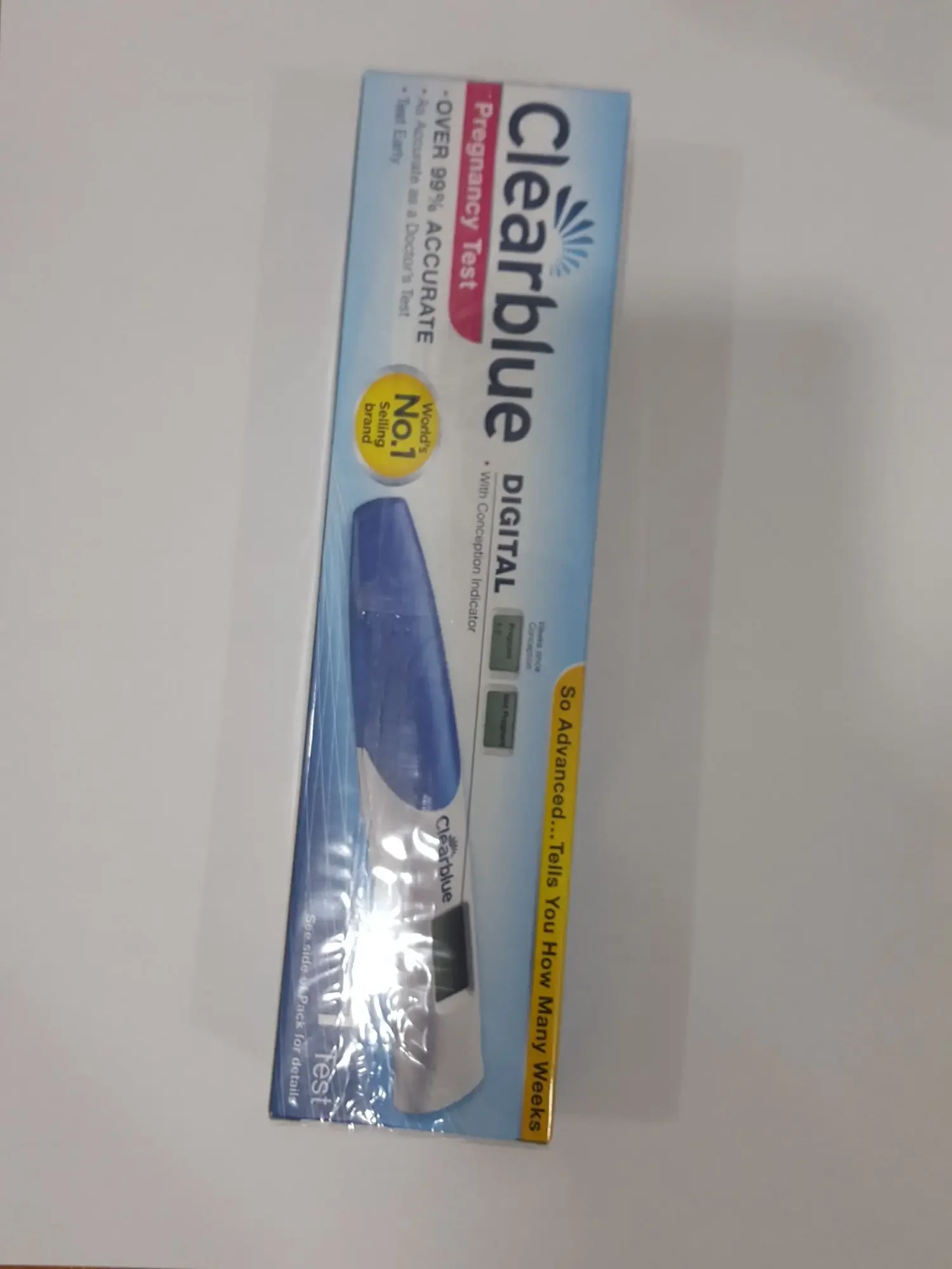 Clearblue Digital Pregnancy Test 1 Unit 99% Accurate
