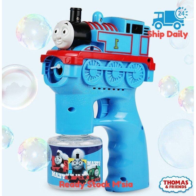 Thomas Train Automatic Bubble Gun with Sound and Lights Thomas and Friends Bubble Machine Bubble Camera 🔥Ready Stock🔥