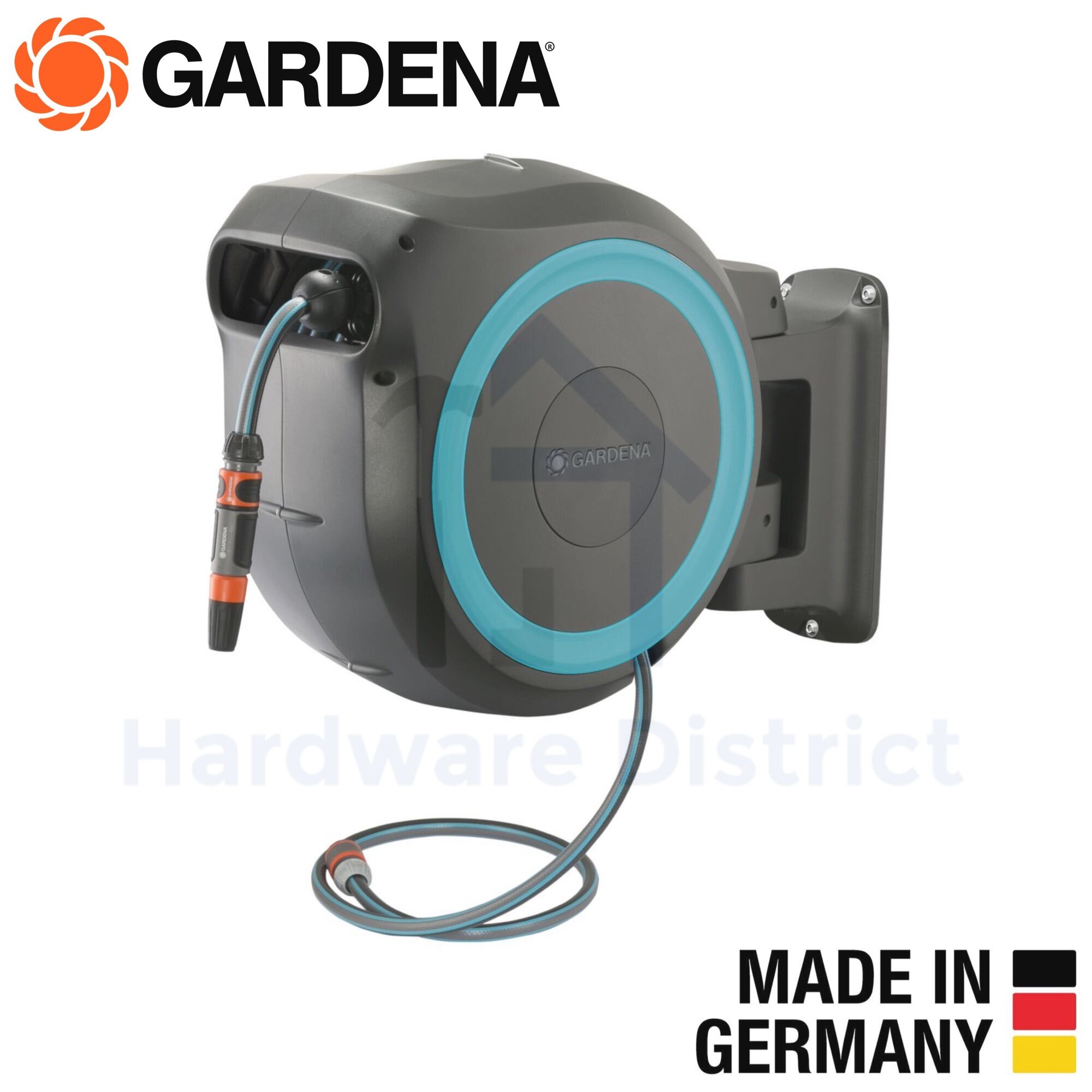 Gardena Retractable Hose Reel Roll Up 20m - Hose Reels - Watering