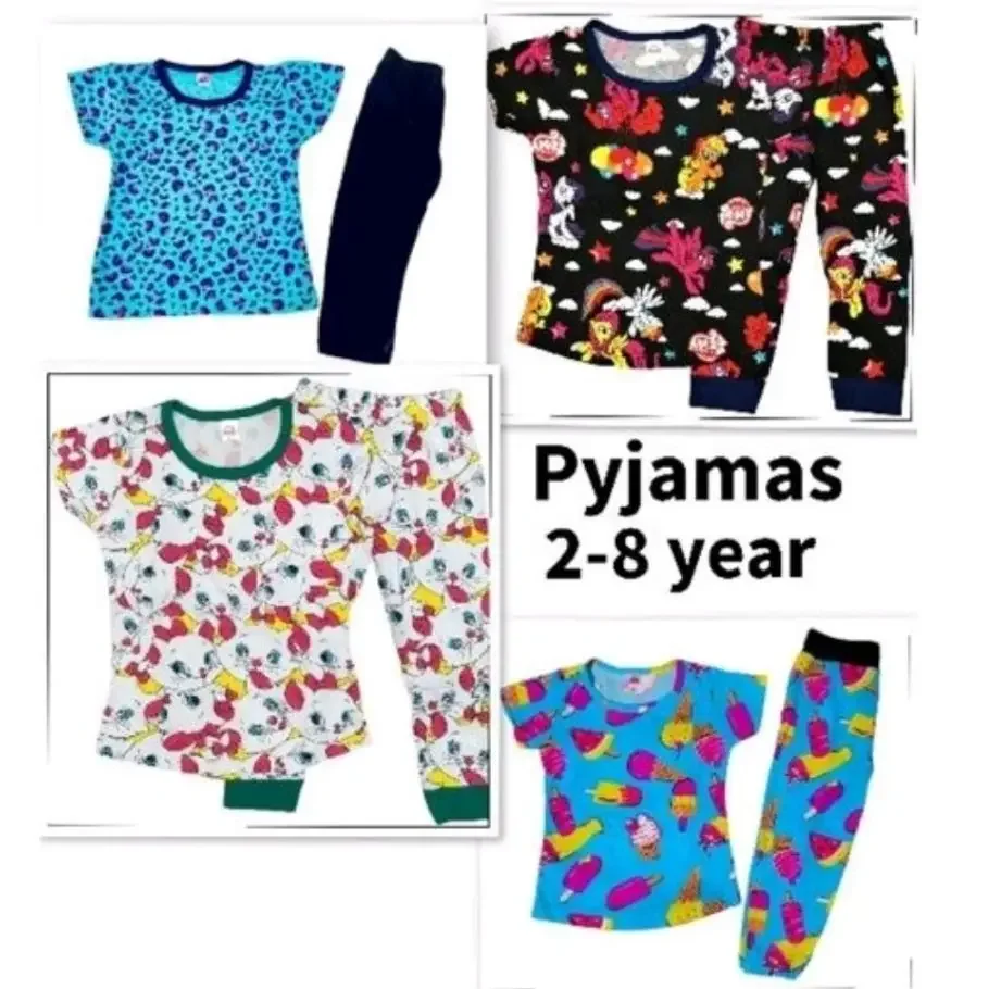 Kids pyjamas / baju tidur budak Girl 2-8Y RANDOM