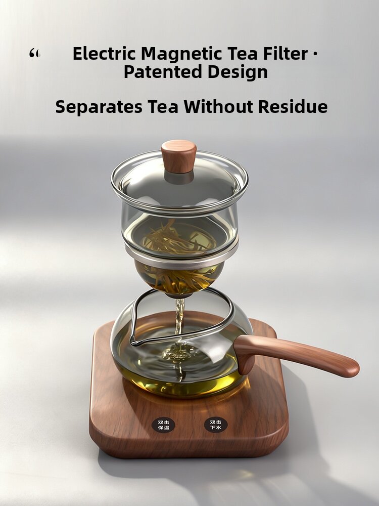 CHAHUANGZI | Lazy Electric Magnetic Tea Infuser Pot Thermal - Jenama CHAHUANGZI Harga 293 Ringgit*Penghantaran Percuma