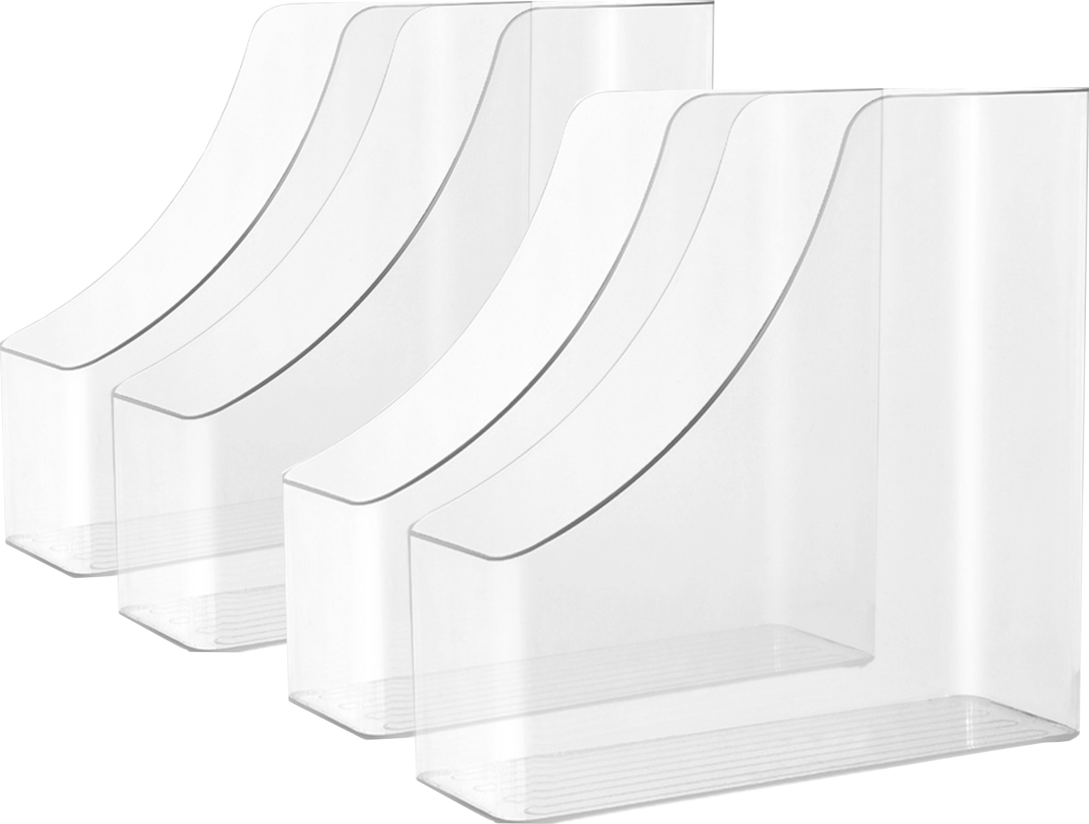 Plastic Paper File Rack Acrylic A4 Storage Filing Box for Documents Plastic Paper File ...