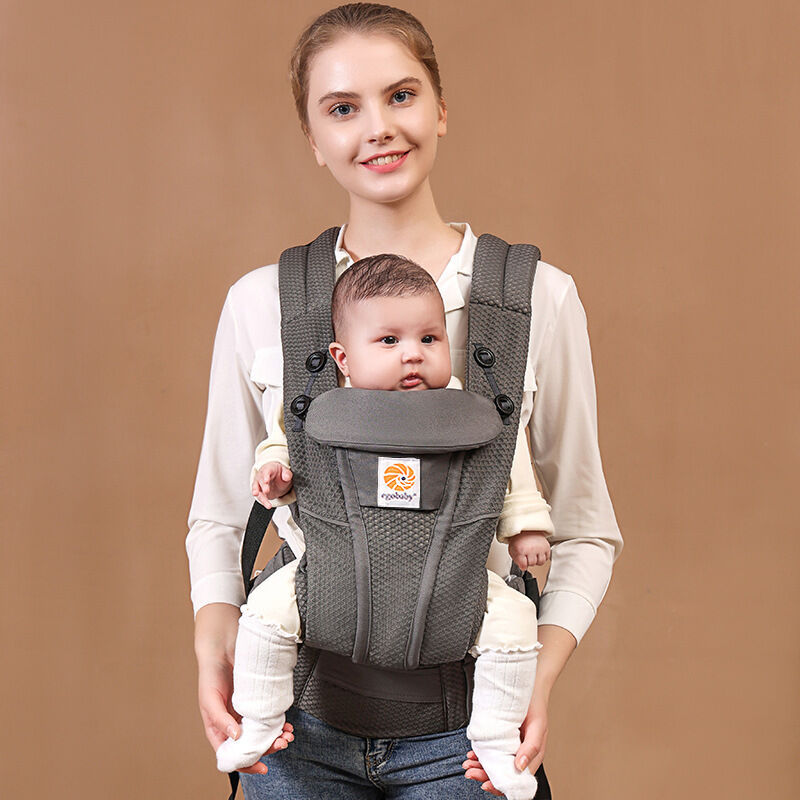 Egobaby Omni Breeze Baby Carrier All Carry Positions Breathable Mesh with Enhanced Lumbar Support & Airflow (7-45 Lb)