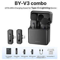 BOYA BY-V2/V20 ไมค์ไร้สาย ไมค์หนีบเสื้อ Wireless Mic ไมค์ตัดเสียงรบกวน ไมค์อัดเสียง สำหรับ Vlog iPhone Android