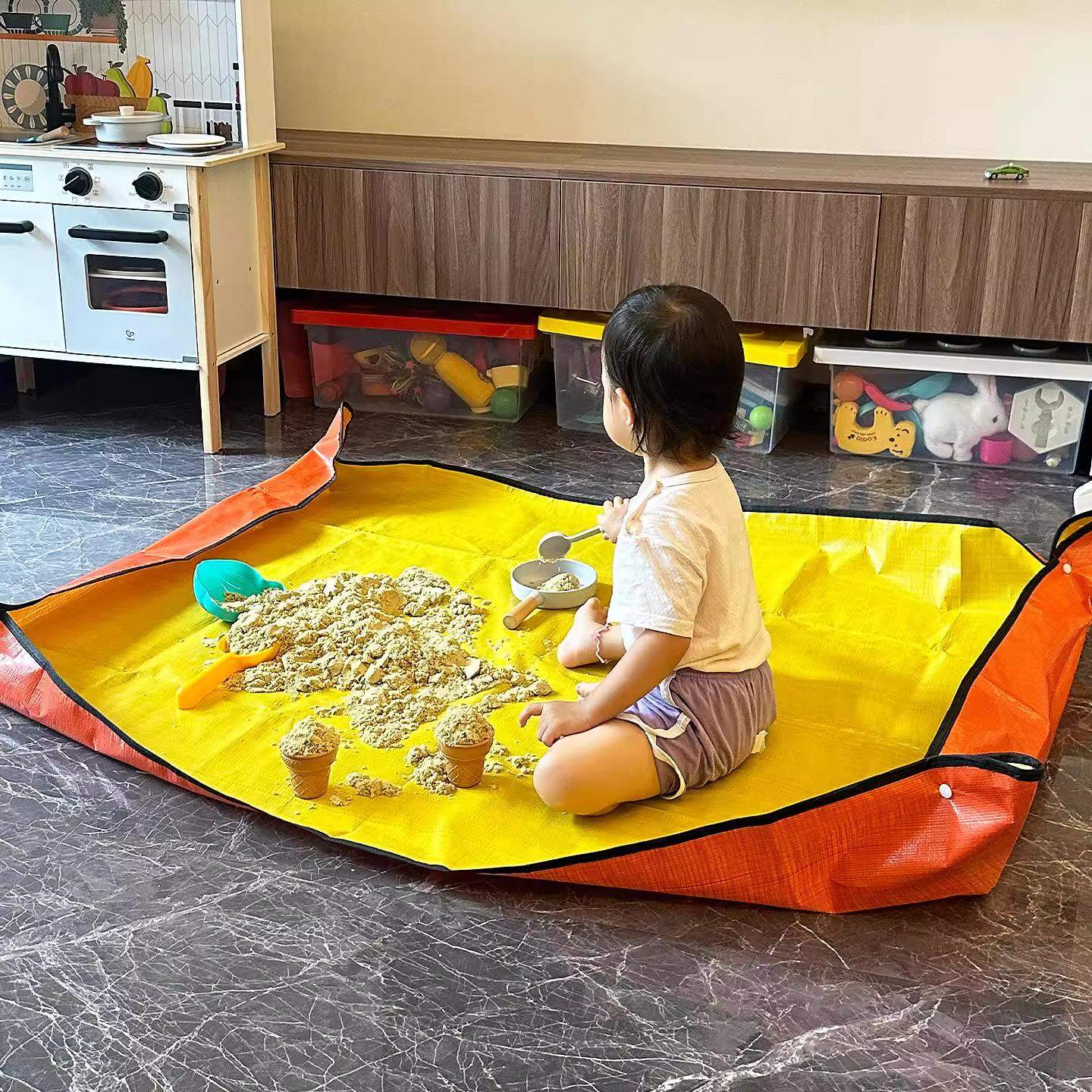 gumahus | Washable Sand Play Baby Crawling Mat Thick