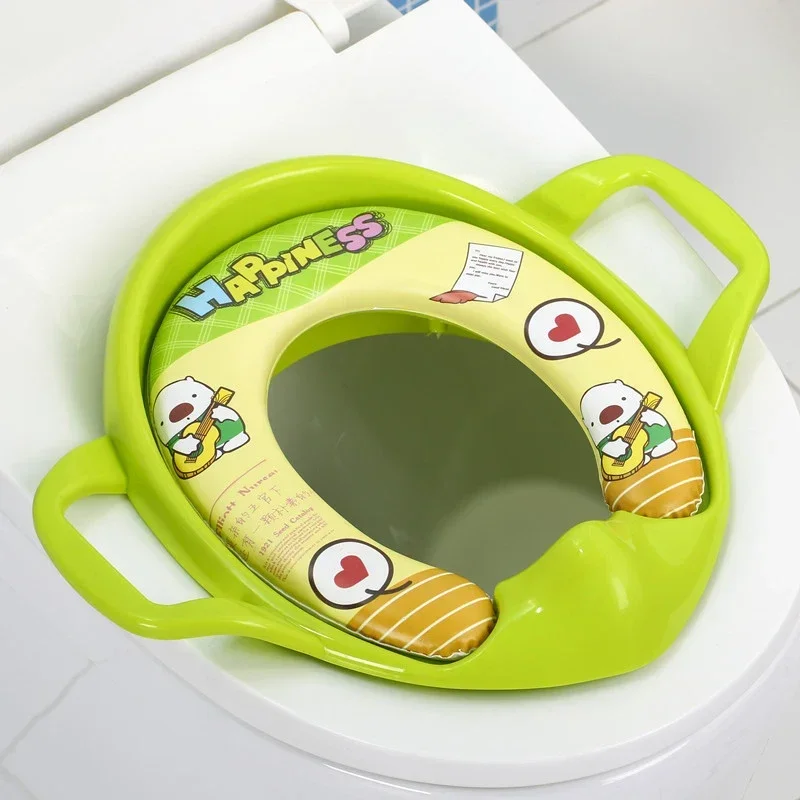 Childrens Toilet Seat Cartoon Soft Baby Toilet Seat Portable Baby Toilet Training Toilet Chair Children Urinal Cushion Mat