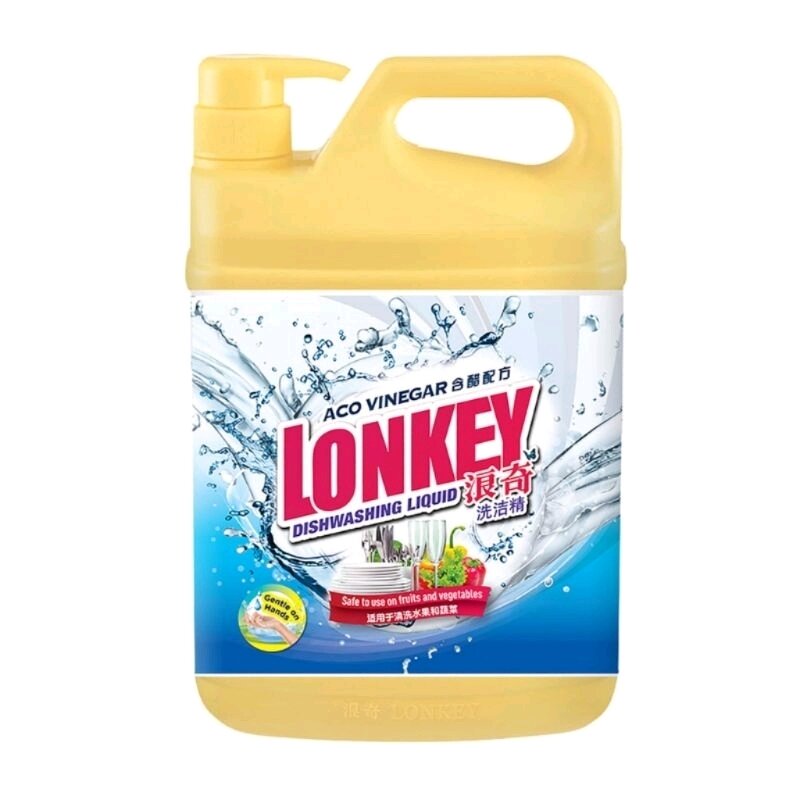 [TKM] Lonkey Dishwashing Liquid Aco Vinegar (1.8kg) Lazada