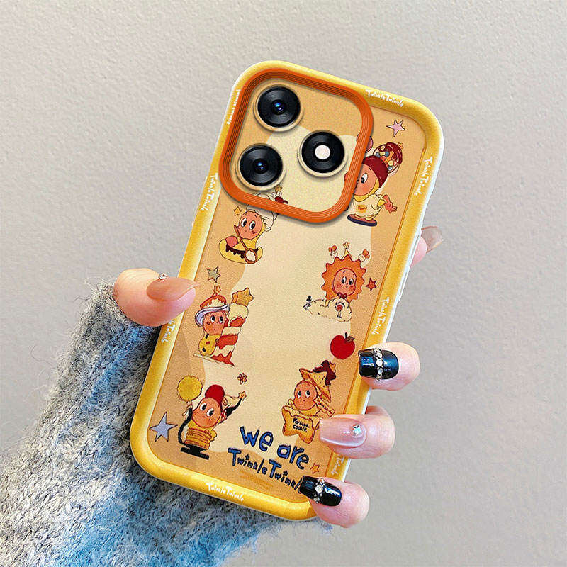 Honor 600 Lite 5G Case For Honor 600 Lite 5G【The latest silicone soft case cartoon cute female boy camera protection phone case cover】