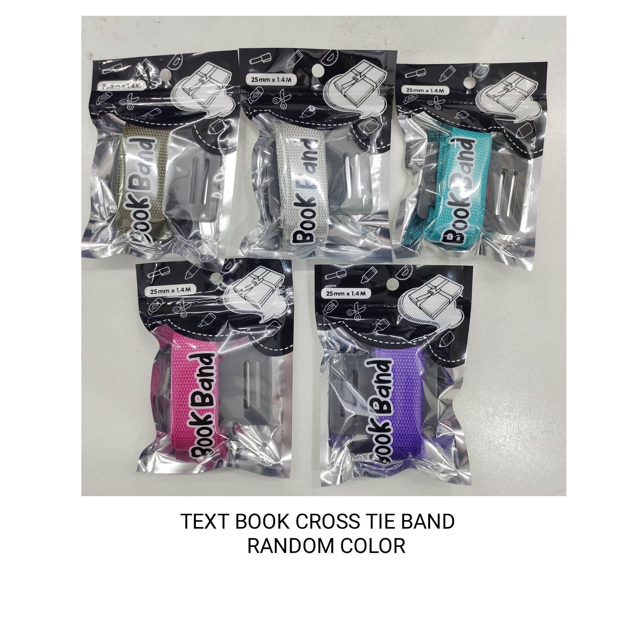 LYMK Ramdom Color Velcro Book Strap / Book Band / Cross Tied Book Belt / Pengikat Buku / Tali Ikat Buku / 绑书带 / 十字绑书带 （ Ready Stock & Fast Delivery )