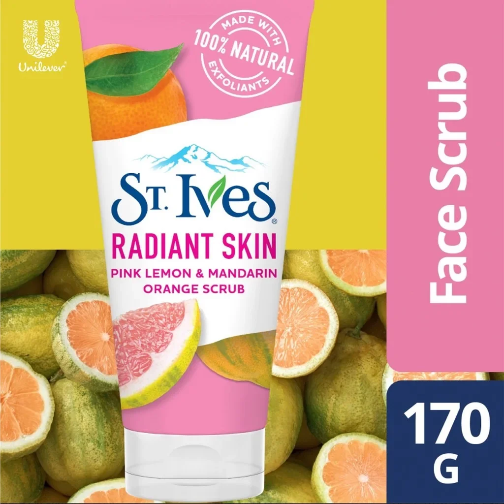 St. Ives Radiant Skin Pink Lemon & Mandarin Orange Scrub 170g