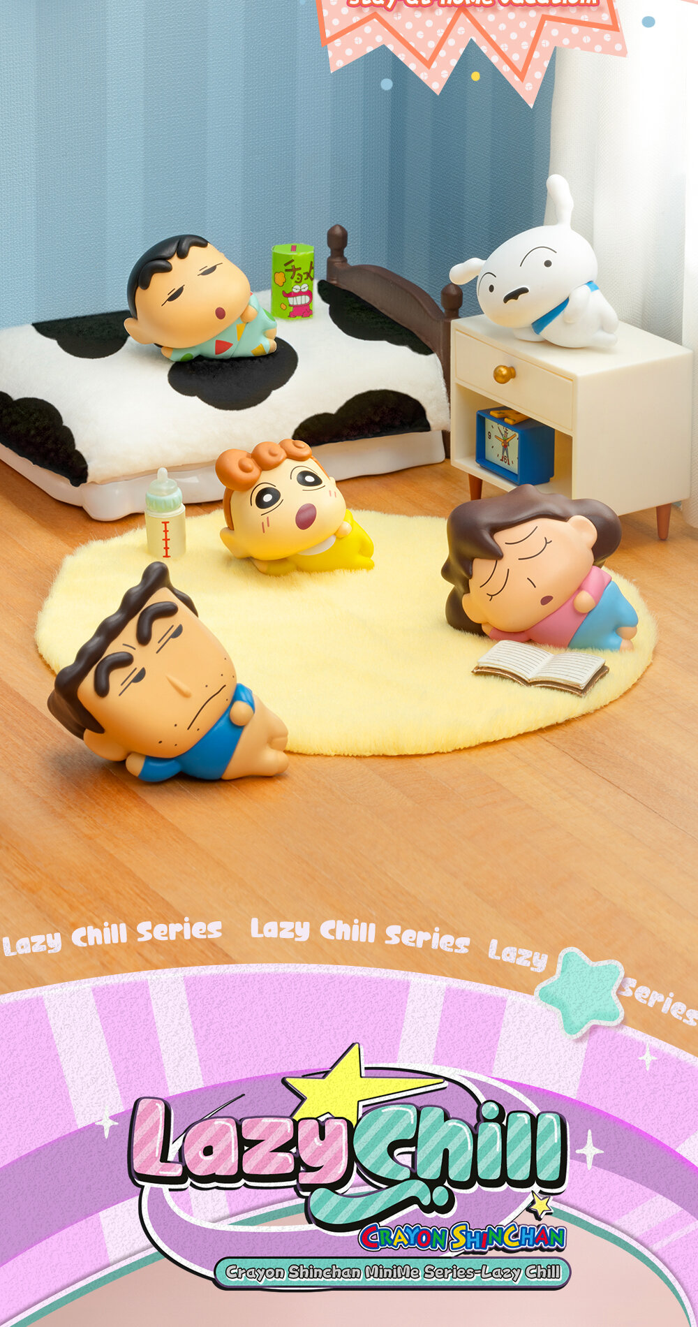 52TOYS Crayon Shin-chan MiniMe Series-Lazy Chill Series Blind Box