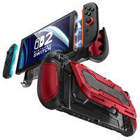 Supcase Dockable สำหรับ Nintendo Switch 2เคสพร้อมพับฝาเป็นฐาน Titan Ergonomic Switch 2 Grip ฝาครอบป้องกัน5การ์ดเกม2การ์ด TF อุปกรณ์เสริม TPU และการออกแบบความสุขอย่างรวดเร็วปล่อย