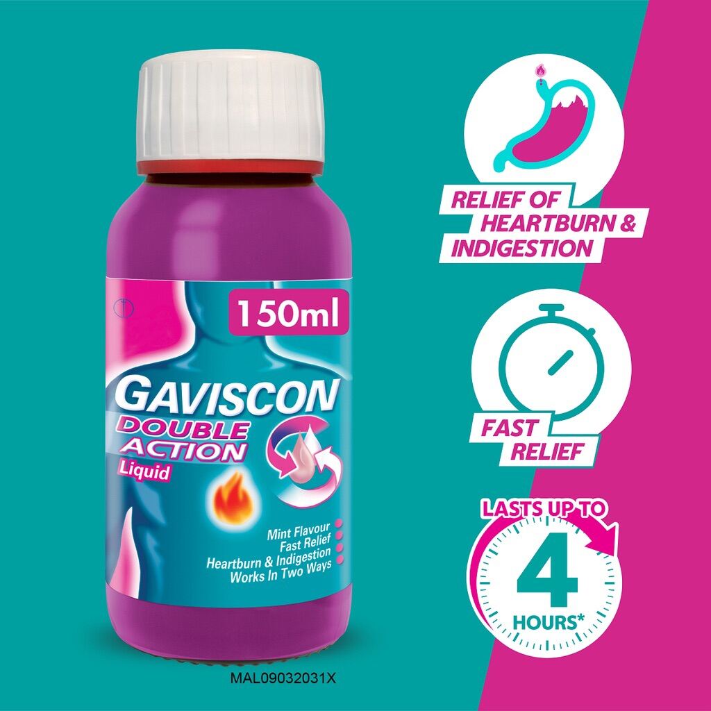 Gaviscon Double Action 150ml Exp10/24 Lazada