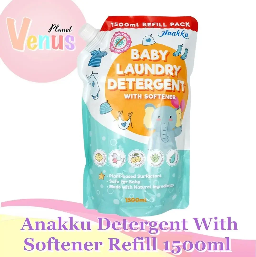 ANAKKU LAUNDRY DETERGENT WITH SOFTENER REFILL PACK 1500ML