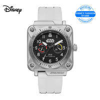 Disney Star Wars Mens Watch Square Multifunction Quartz Watch with Week Display Stopwatch Luminous Waterproof Sports Wristwatch for Men