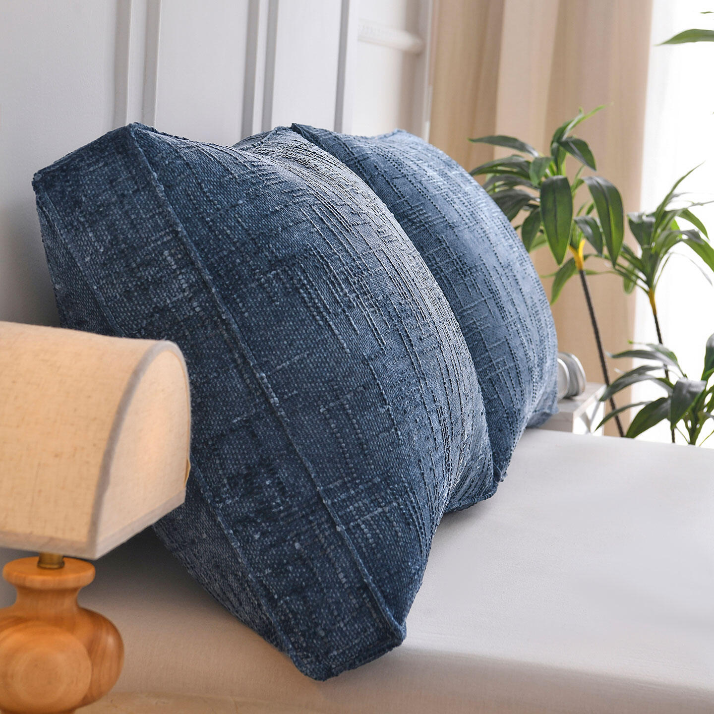 BEYA | Heavy-duty Textured Linen Sofa Backrest Pillow Combination Removable Cover Lazy Cushion