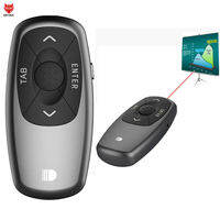 Doosl DSIT011 2.4GHz Mini Rechargeable PowerPoint Presentation Remote Control Control Distance: 100m(Black)