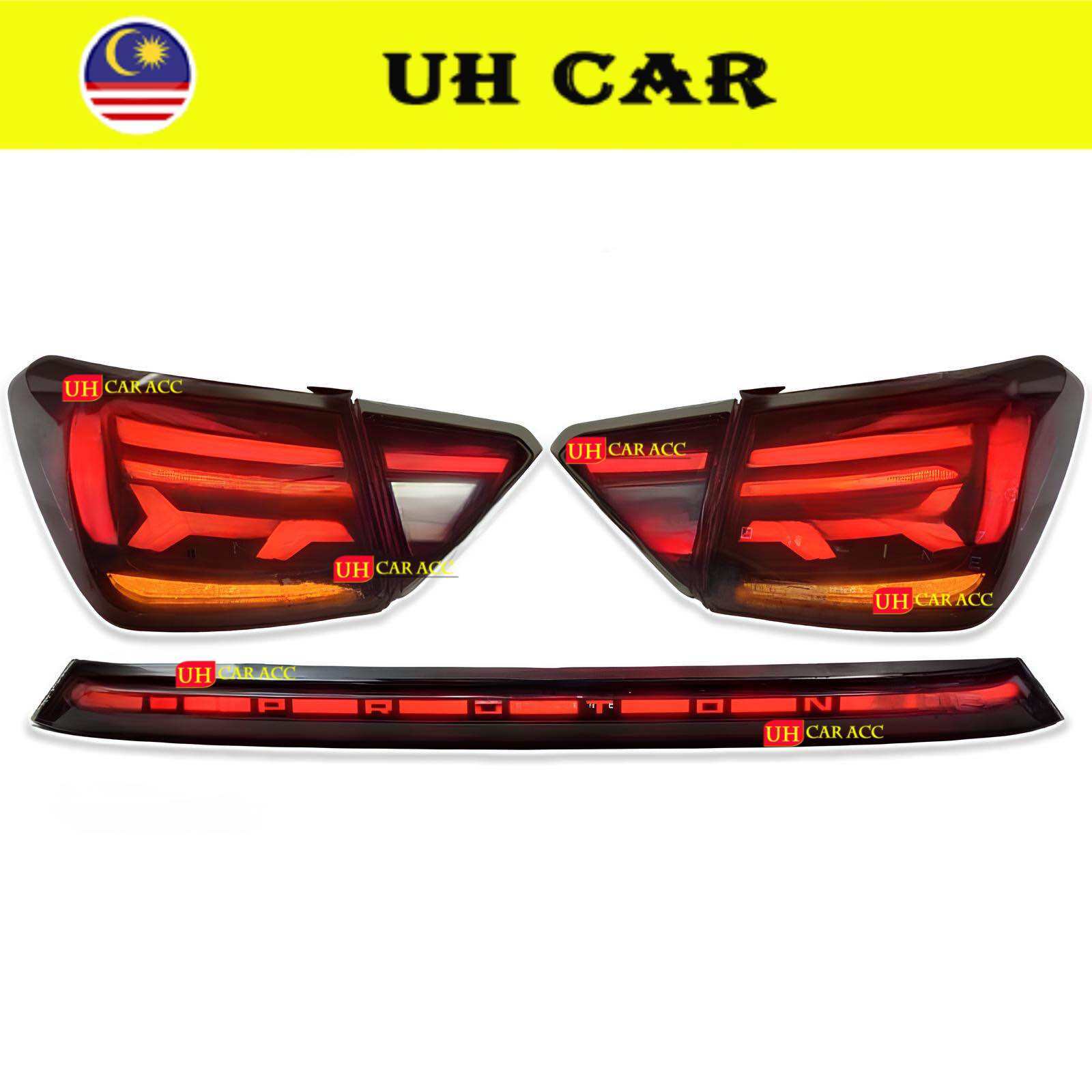 (LAMBORGHINI DESIGN) Proton Saga VVT 2016-2024 Dynamic Led Tail Lamp Taillamp Taillight Running Signal Garnish Tailgate. 