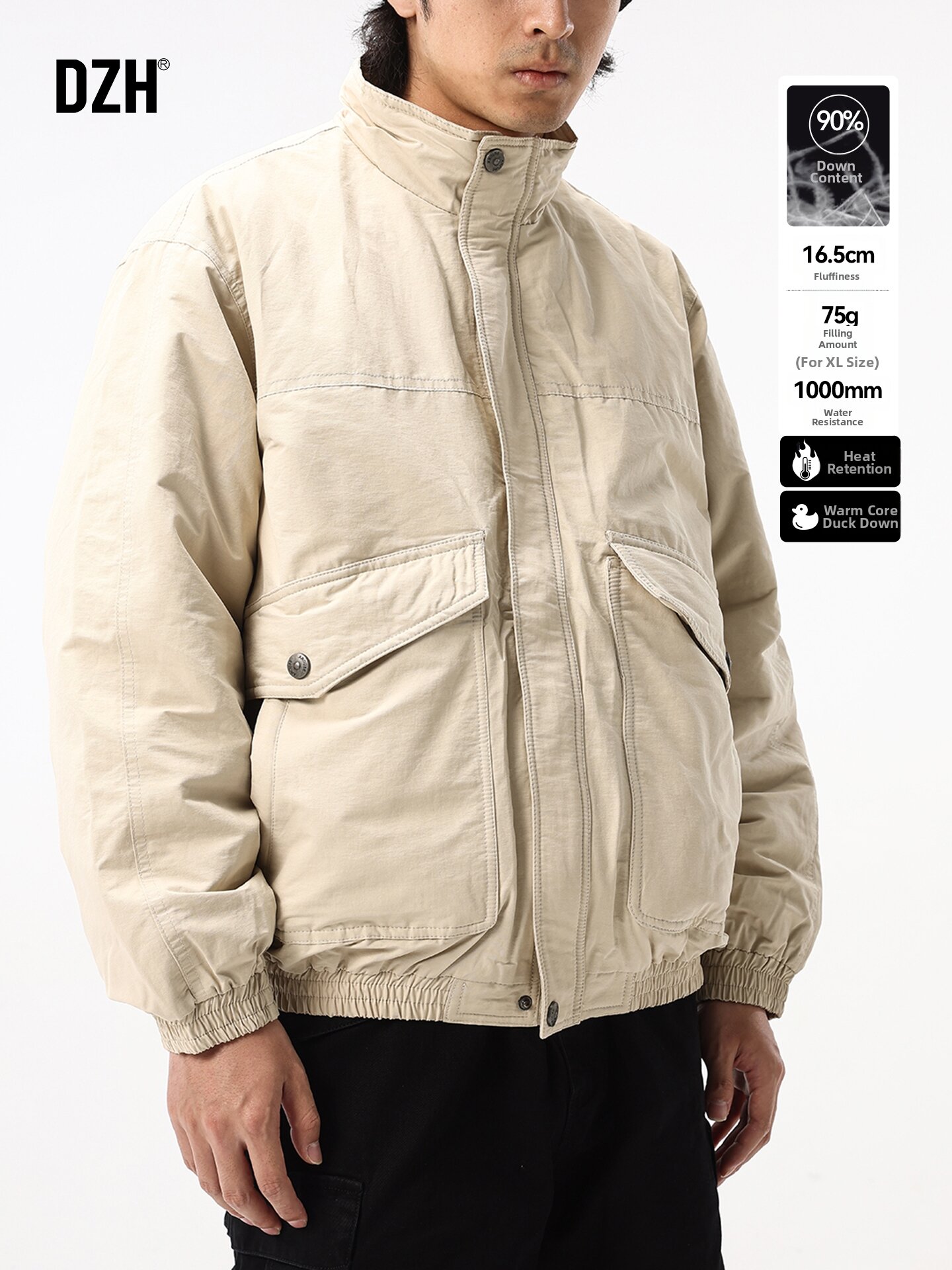 DZH | American Style Stand Collar Men Winter Warm Jacket Harga 330 Ringgit*Penghantaran Percuma