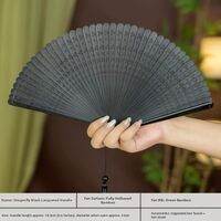 XIWUSHOUJIANG | Bamboo Folding Fan for Traditional Chinese Dance Photo Props Qipao Accessories