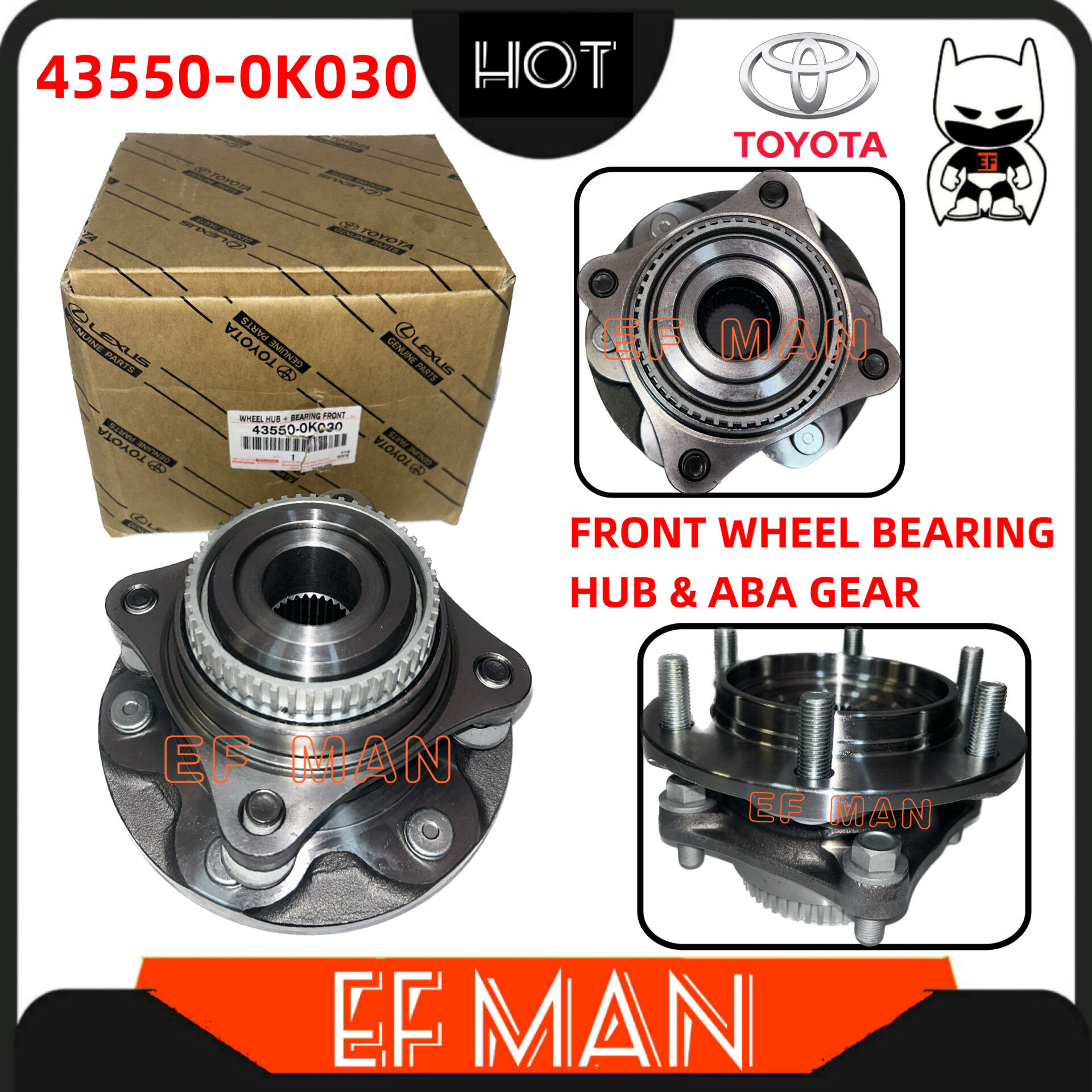 43550-0k030-bearing-toyota-hilux-vigo-kun25-kun26-fortuner-kun50-tgn51