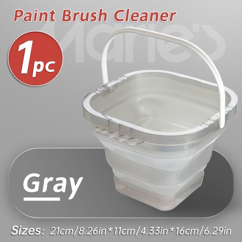 Maries 1pc Paint Brush Cleaner WasherFoldable Portable Collapsible Washing Art Tool for WatercolorOilPaintin for Adults