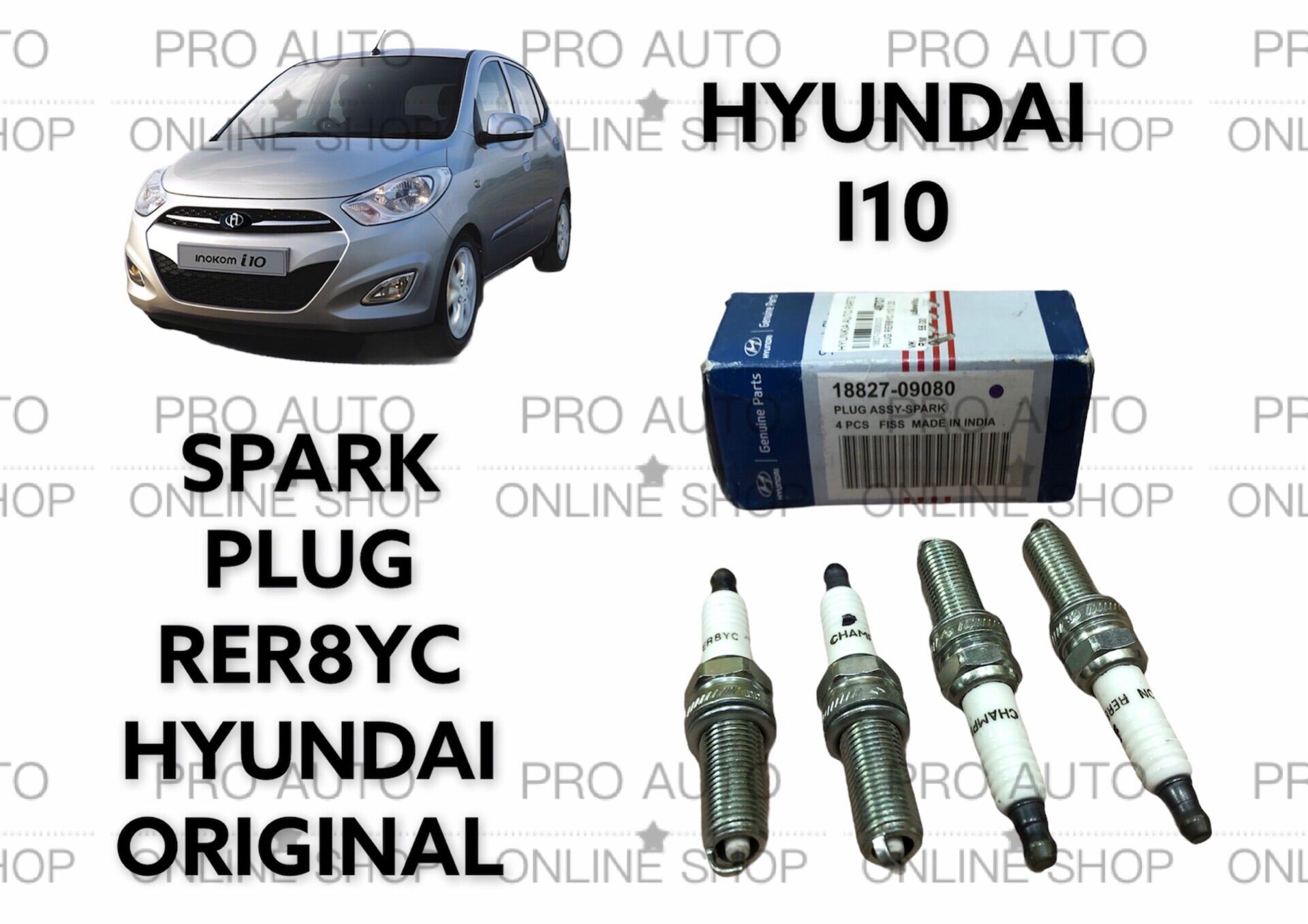 HYUNDAI I10 Spark Plug RER8YC HYUNDAI ORIGINAL 18827 09080 Lazada hyundai-i10-spark-plug-rer8yc-hyundai-original-18827-09080-lazada
