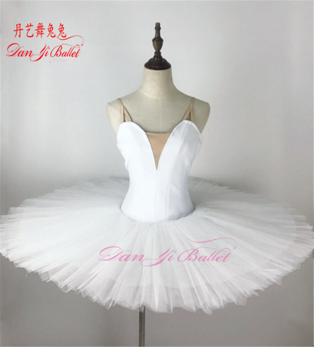 Professional Adult Children's Ballet Performance Outfit White TUTU Skirt Practice Costume Competition Uniform Dan Yi Ballet