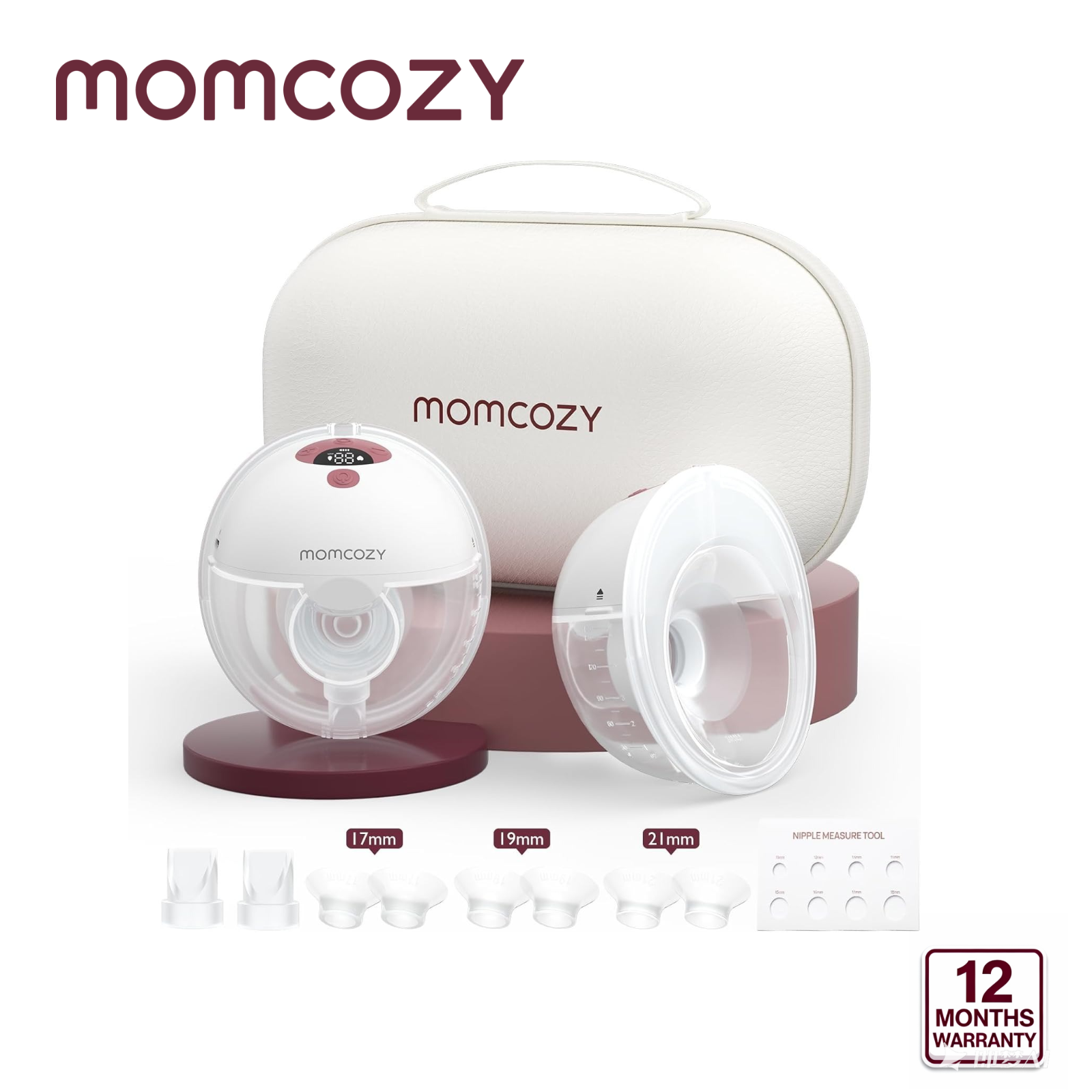 Momcozy M5 Hands-Free Wearable Breast Pump, Double-Sealed Flange for Baby-Like Comfort, 3 Modes & 9 Suction Levels, Portable Electric Pump – 24mm ราคา 4,199 บาท*ส่งฟรี