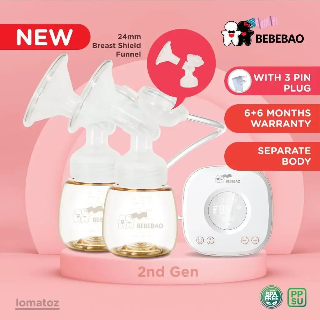 Bebebao Double Electric Breast Pump (NEW VERSION 6018)