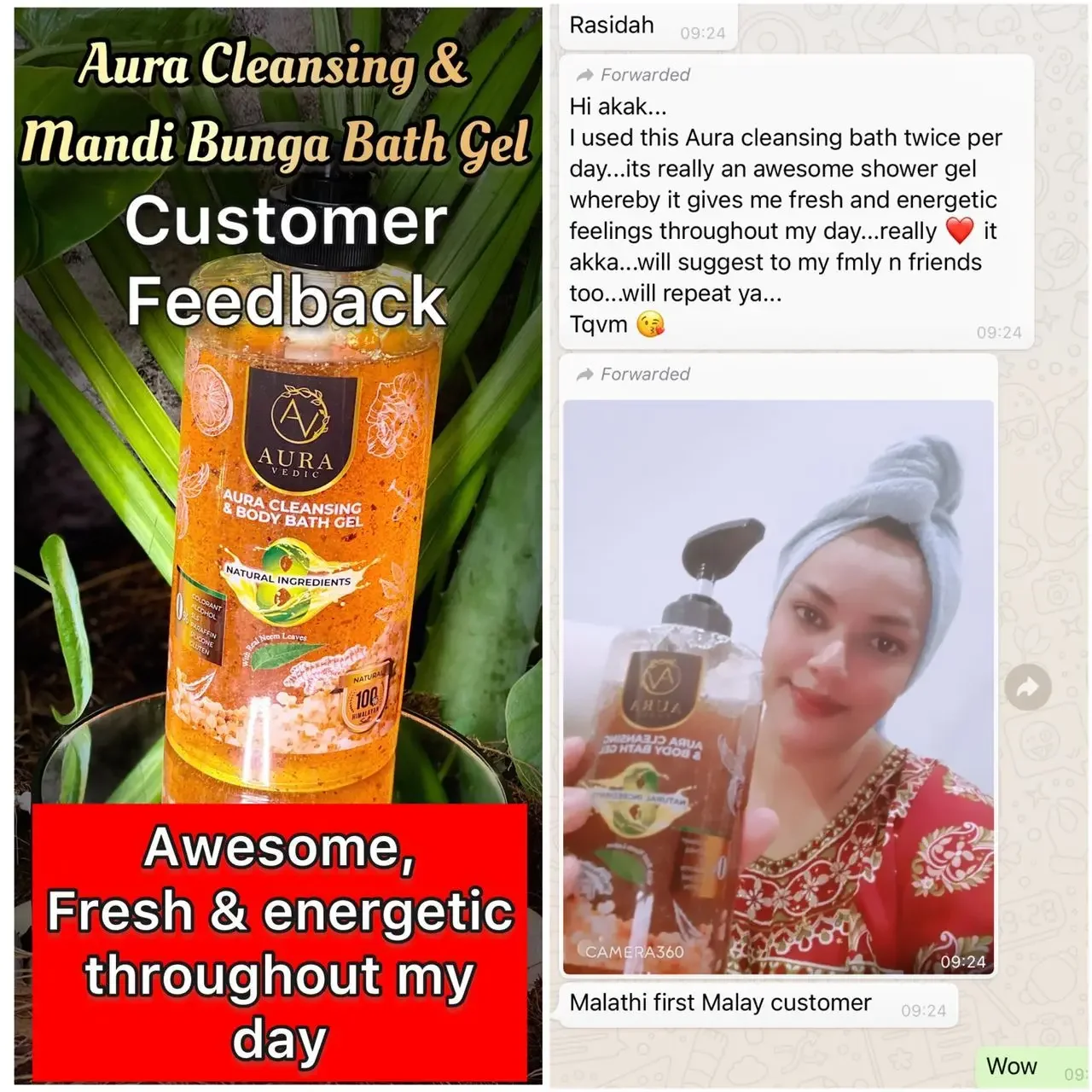 Aura cleansing &body bath gel
