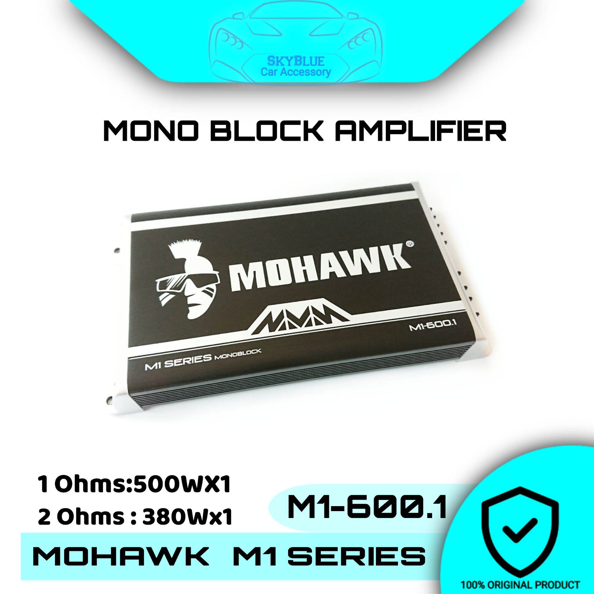 Mohawk Car M1 Series 1 Channel (M1600.1) Mono Block Power Amplifier