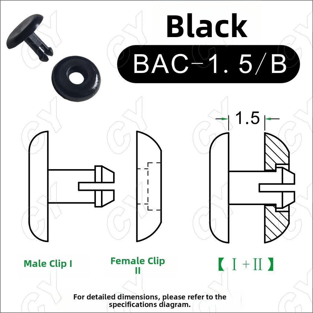 QIUZHISE | Plastic Snap Fastener Binders