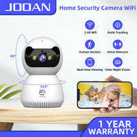 JOOAN 5MP Baby Monitor IP Camera 5G WiFi Indoor Night Vision 360 Degree View Two Way Audio Motion Detection Crying Detection Home Security Camera For Baby And Pet Monitoring