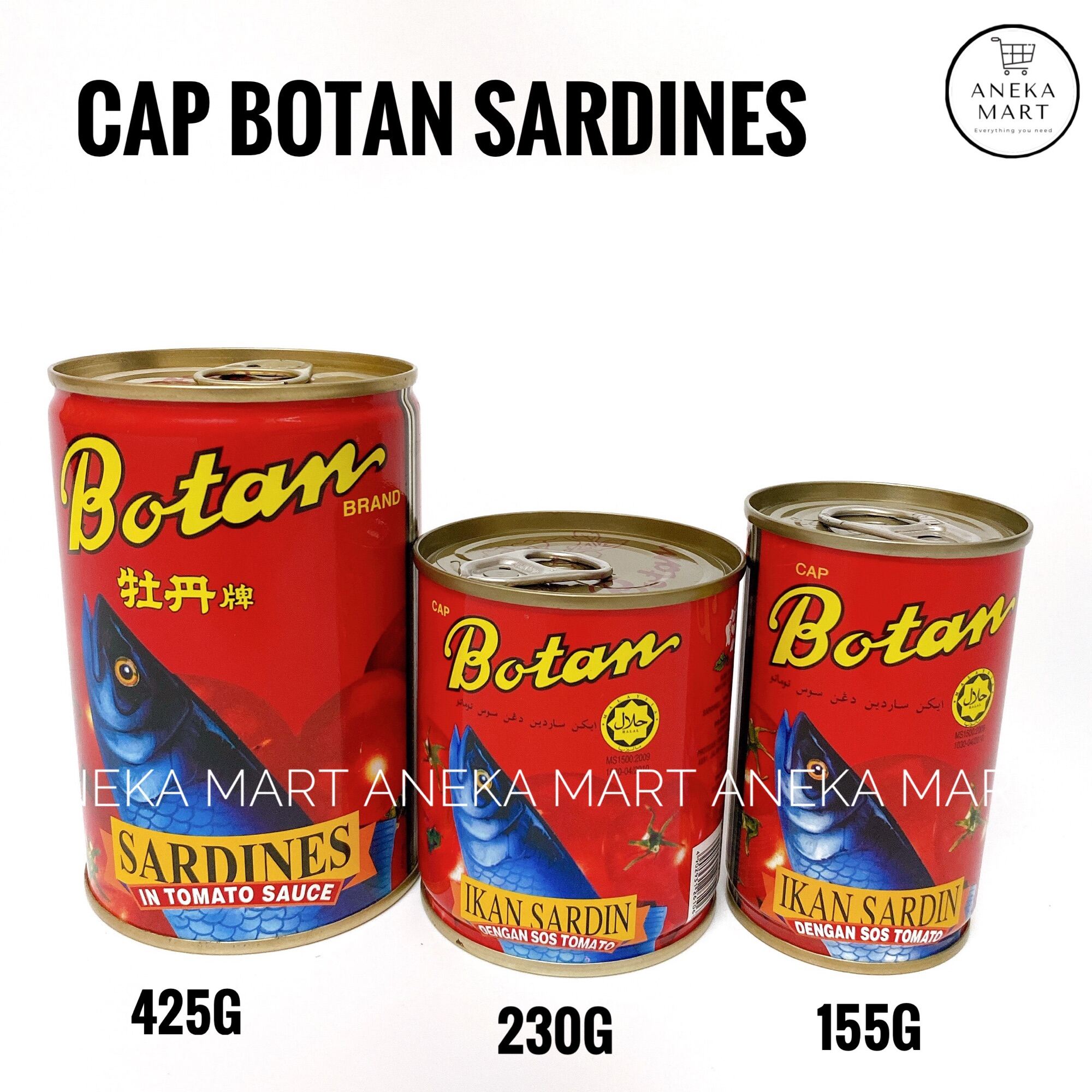 Cap Botan Sardines/Ikan Sardin Sardines Fish Can Canned SardineFish【3