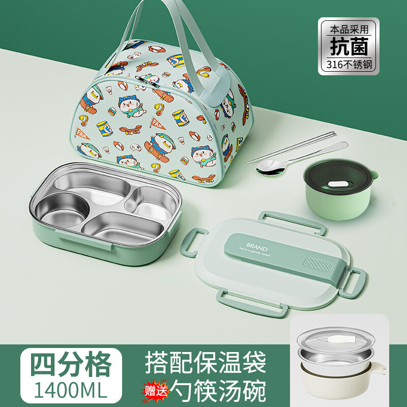 316 Stainless Steel Insulated Lunch Box Primary School Student Bowl