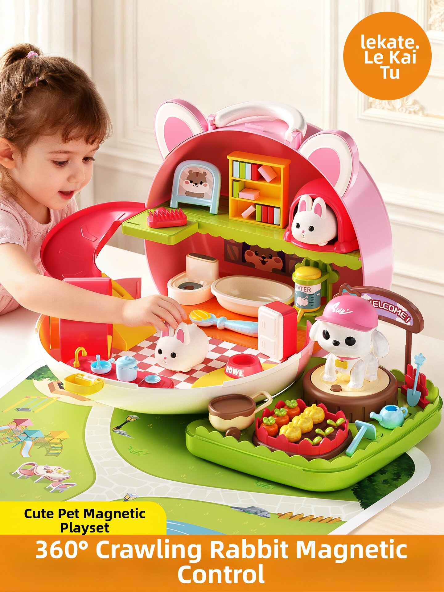 lekate | Magnetic Educational Toy House Harga 99 Ringgit*Penghantaran Percuma