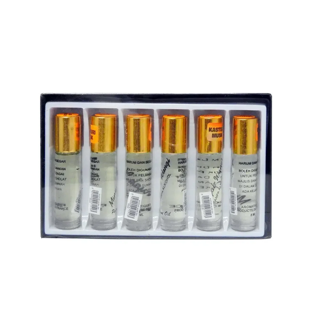 Perfume Attar Oil - Kasturi Musk (8ml x 6 Bottles)