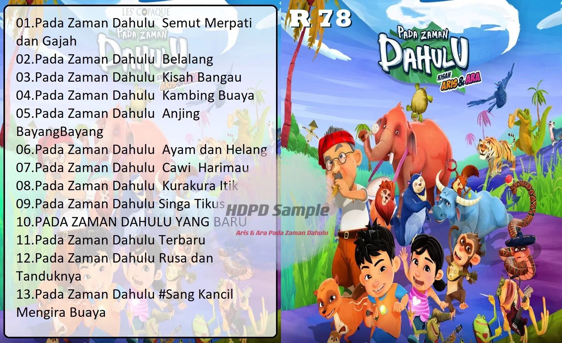 Usb Pendrive Cartoon Movie Pada Zaman Dahulu Kisah Arisandara Lazada 8101