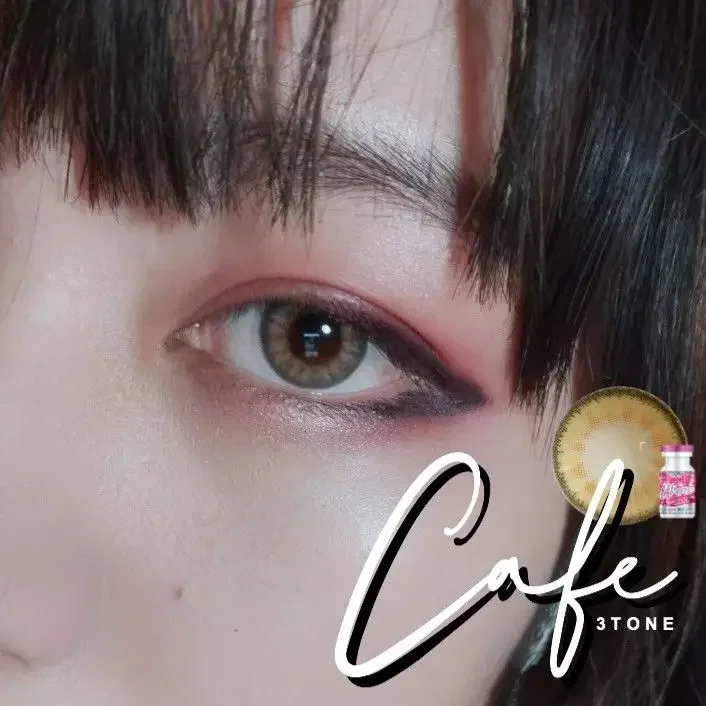 Cafe3Tone Brown 14mm Plano Wink Contact Lens