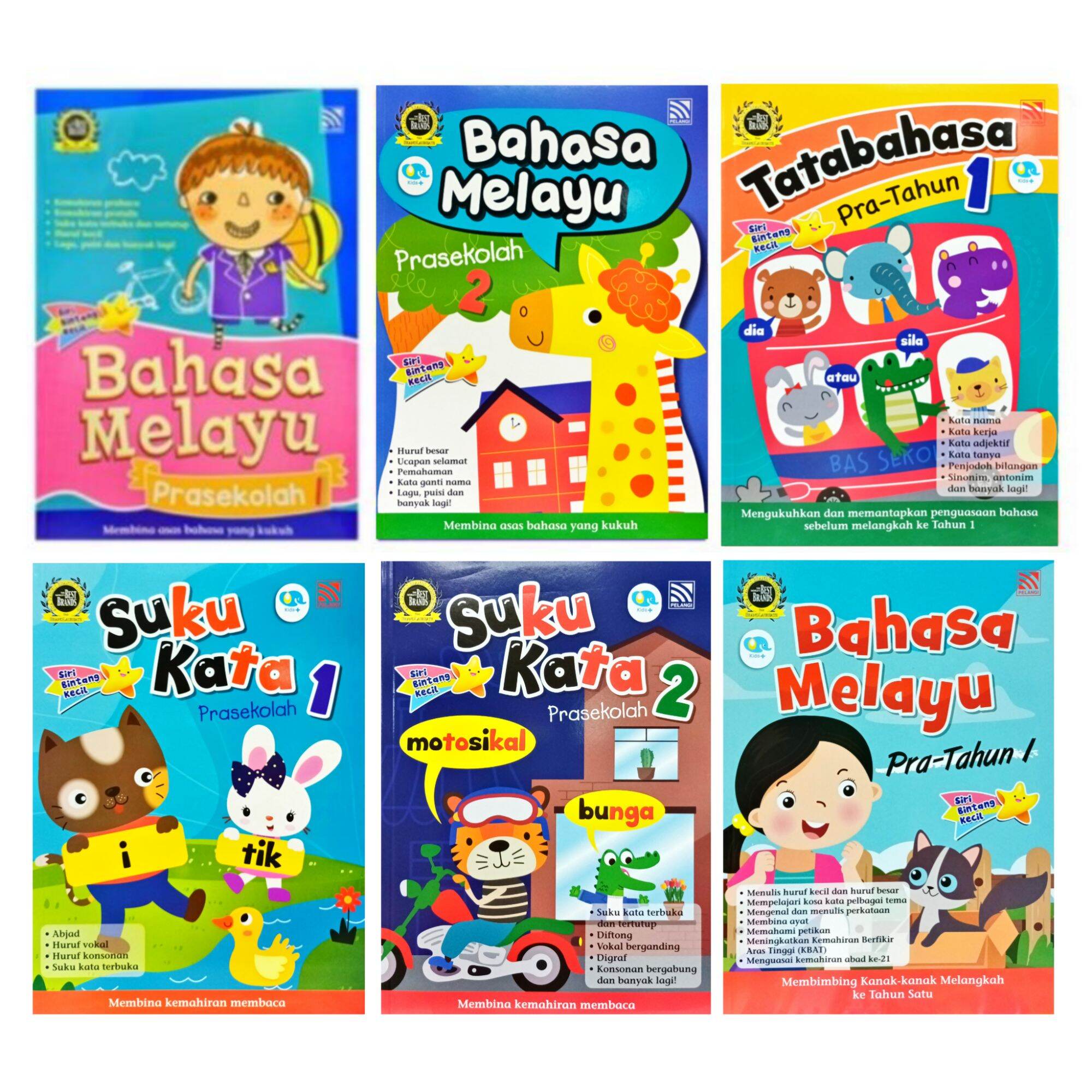 [Pelangi]2022 New Book Bright Kids Books Bahasa Melayu Prasekolah 1&2 ...