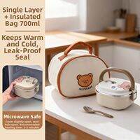 WODEBAIHUI | Insulated Lunch Box for Office Workers and Students Large Capacity Multi-layer