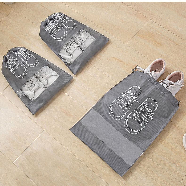 Non-woven Shoe Storage Bags Dustproof Bundle Pockets For Travel_voghion.com