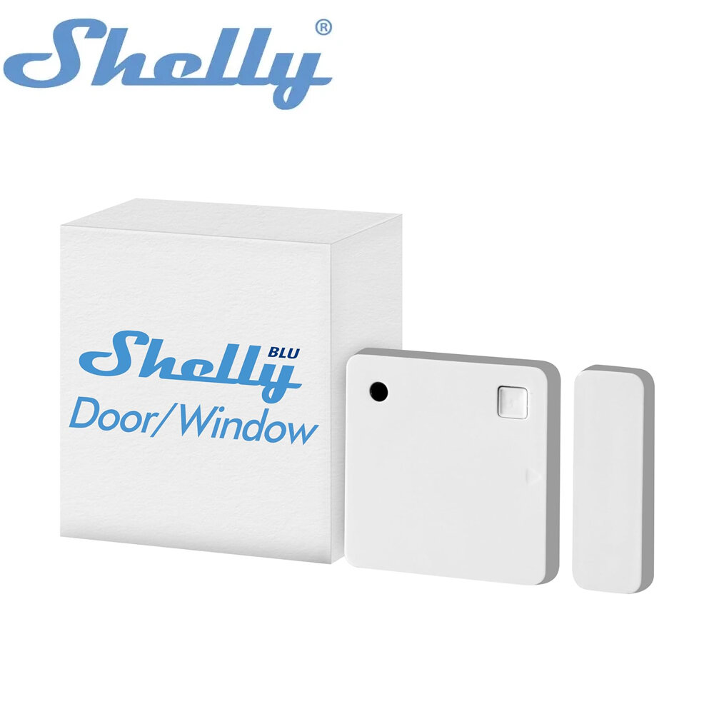 Shelly BLU Door/Window Bluetooth Operated Sensor Detects Reports Opening Closing Doors/Windows Measures Tilt Angle Luminosity ราคา 826 บาท*ส่งฟรี