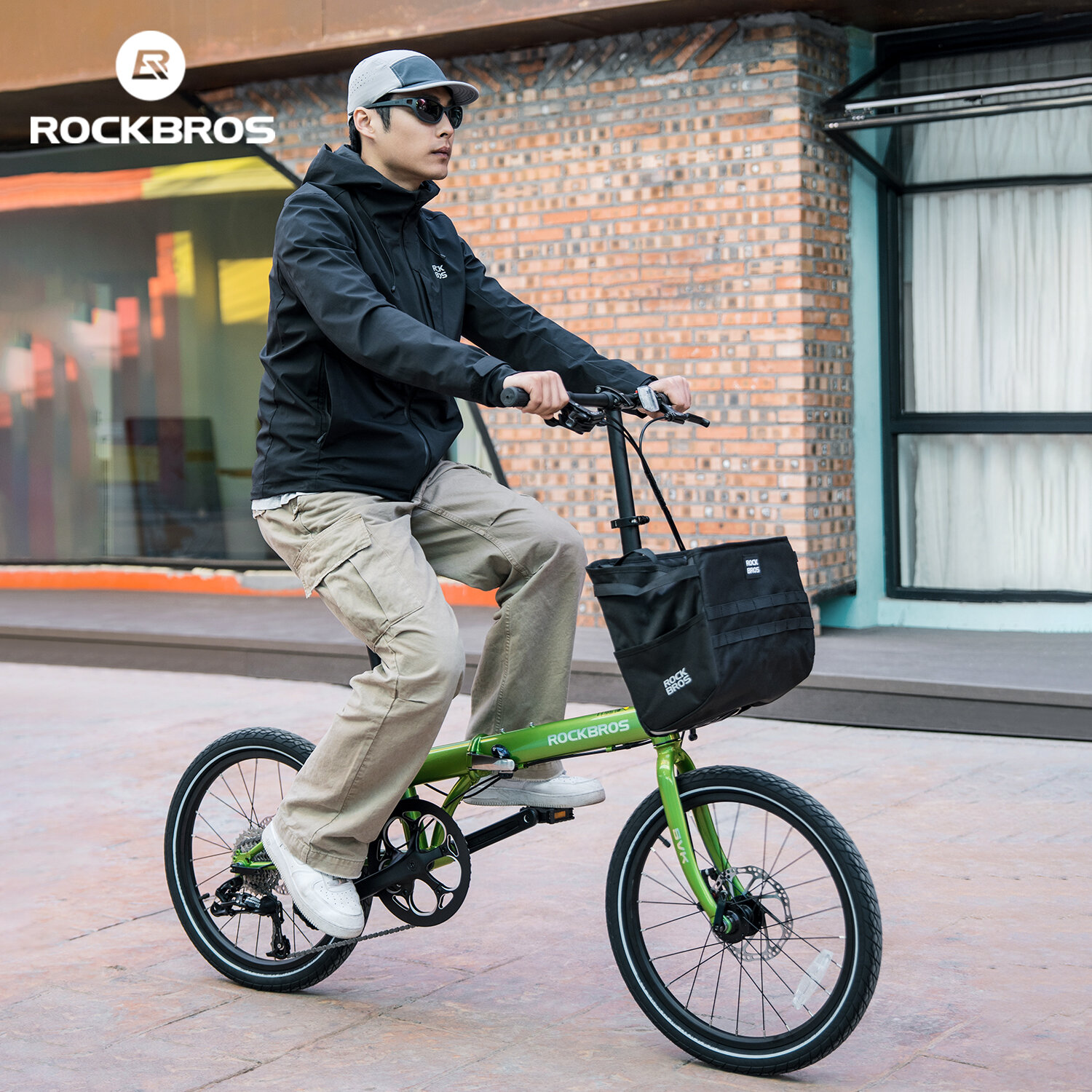 Rockbros xe đạp có thể gập lại 20 ''sram X5 9S 11T-32T nhanh chóng phát hành kẹp cốt yên gấp phanh đĩa xe đạp phía trước ngã ba khối Chrome molypden thép xe đạp khung cho giải trí đi lại đi xe đạp ngoài trời