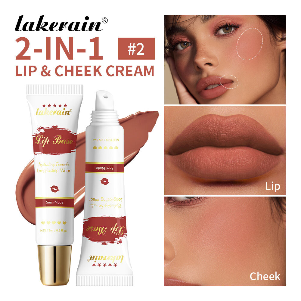 Lakerain Chân đế gắn tượng mô hình-màu môi lì Kem & má | lâu dài & có thể pha trộn | mùi hương vani | 15ml