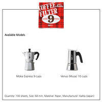Kalita Round Filter Paper #1 #3 #6 #9 47mm 56mm 60mm 68mm 100pcs for Bialetti Moka Pot / from Korea